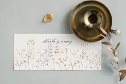 Cold season - watercolor wildflowers