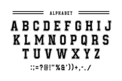 College Style - Retro Font Types