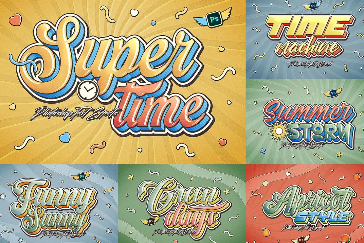 Color 3D Text Effects