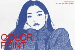 Color Print Photo Effect