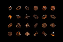 Color Chrome 3D Objects