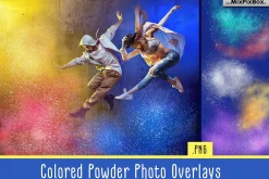 Colored Powder Photo Overlays