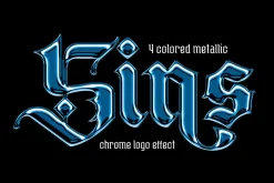 Colored Metallic Chrome Effect