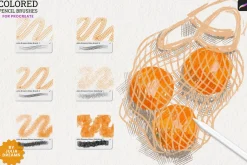 Colored Pencil Brushes for Procreate
