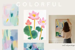 COLORFUL ABSTRACT Prints & Textures