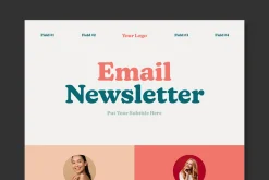 Colorful Email Newsletter Layout