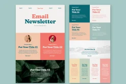 Colorful Email Newsletter Layout