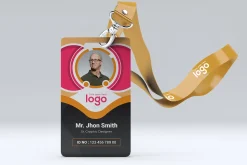 Colorful ID Card Design Template