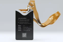 Colorful ID Card Design Template