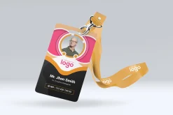 Colorful ID Card Design Template