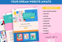 Colorful Wix Website Template