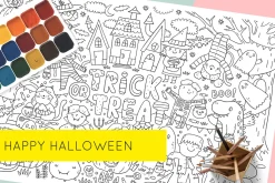 9 COLORING poster for kids