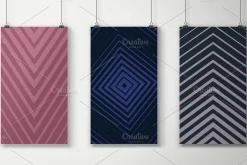 Color minimalistic striped covers