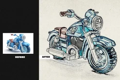 Color Pencil Square, Poster Effect