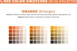 600 color swatches in 24 palettes
