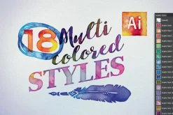 Combo: WATERCOLOR Lab Ai+Ps