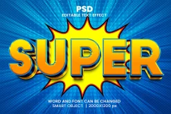 Comic Cartoon 3D Text Effect