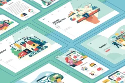 Company website vector Illustrations