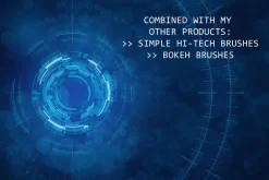 52 Complex Futuristic Circle Brushes