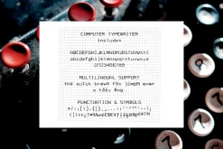 Computer Typewriter SVG Font