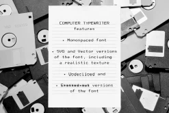 Computer Typewriter SVG Font