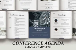 Conference Agenda Canva Template v2
