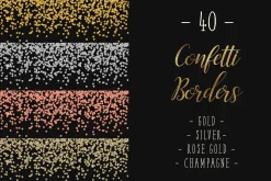 Confetti border overlays