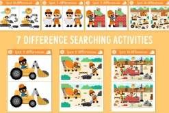Construction site games for kids