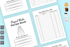 Cookie and cake recipe KDP interior