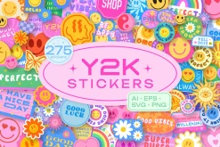 COOL Y2K VECTOR STICKERS PACK