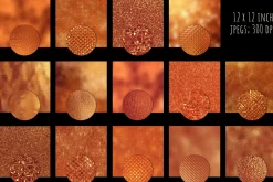 Copper foil and glass textures