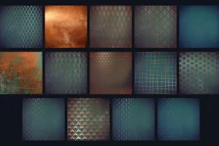 Copper teal backgrounds