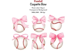Coquette Baseball PNG Clipart