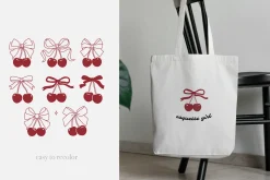 Coquette cherries and bows