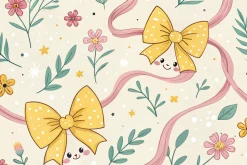 Coquette Bow Seamless Pattern