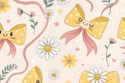 Coquette Bow Seamless Pattern
