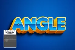 Corner 3D Text Effect