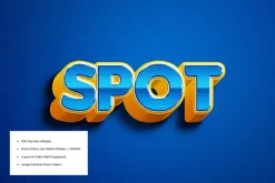 Corner 3D Text Effect