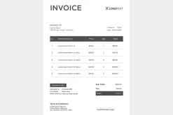 Corporate Invoice Design Template