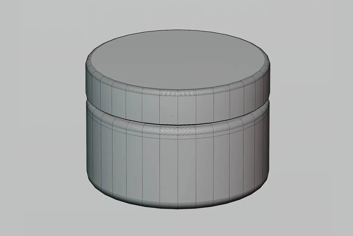 Cosmetic jar 3d model