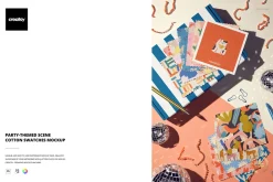 Cotton Swatches Scene Mockup