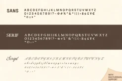 Country Bridge - Rough Font Trio
