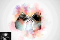 Couple Paint Art Photoshop Action