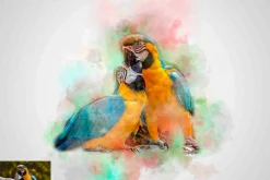 Couple Paint Art Photoshop Action
