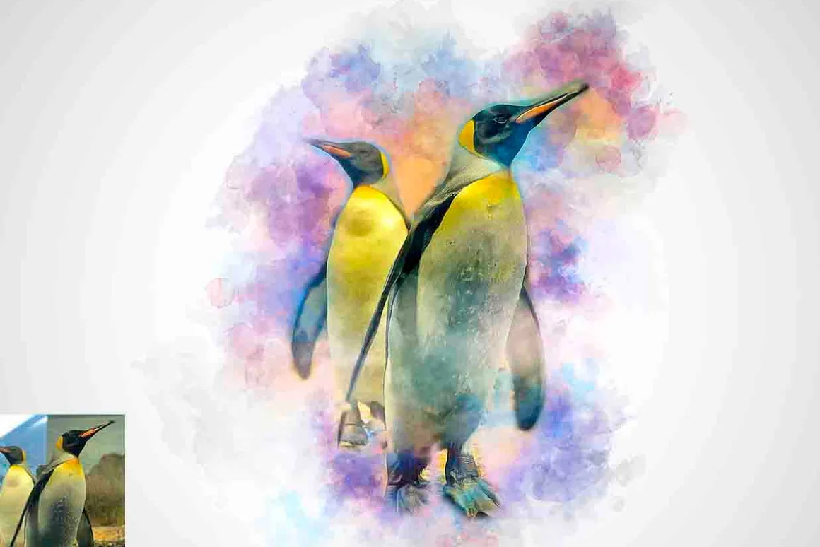 Couple Paint Art Photoshop Action