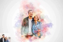 Couple Paint Art Photoshop Action
