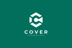 Cover Letter C Hexagon Logo Design