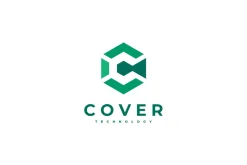 Cover Letter C Hexagon Logo Design