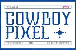 Cowboy Pixel - Western Pixel Font