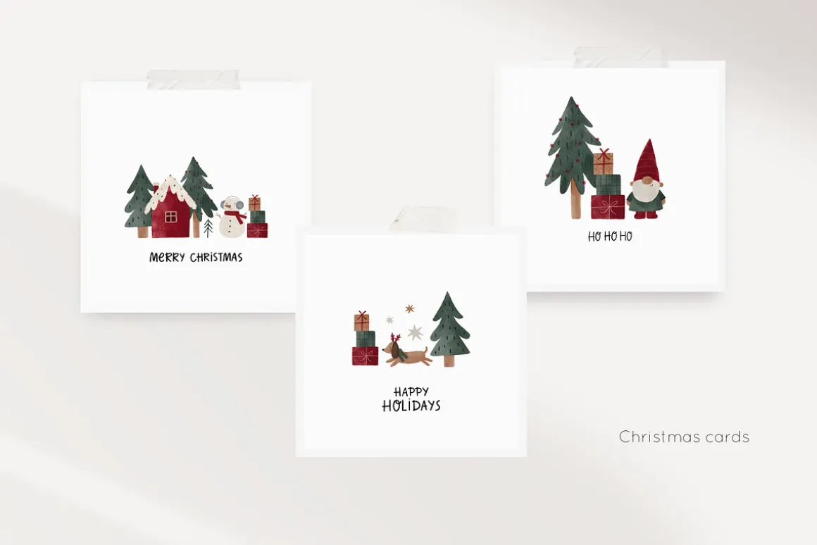 Cozy Watercolor Christmas Holidays